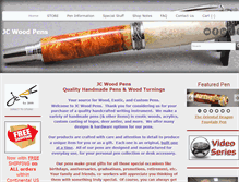 Tablet Screenshot of jcwoodpens.com